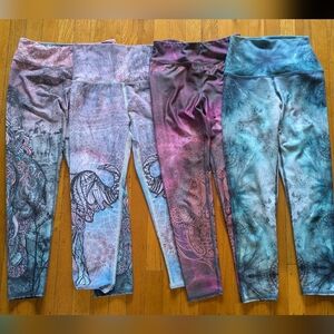 Set Of 4 Evolution & Creation Yoga Capri Size S